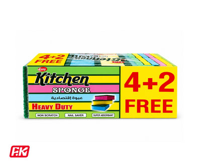 Easy Kitchen Dishwashing Sponge (4+2)