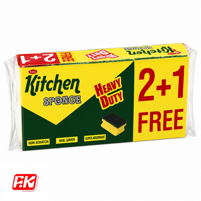 Easy Kitchen Dishwashing Sponge 2+1