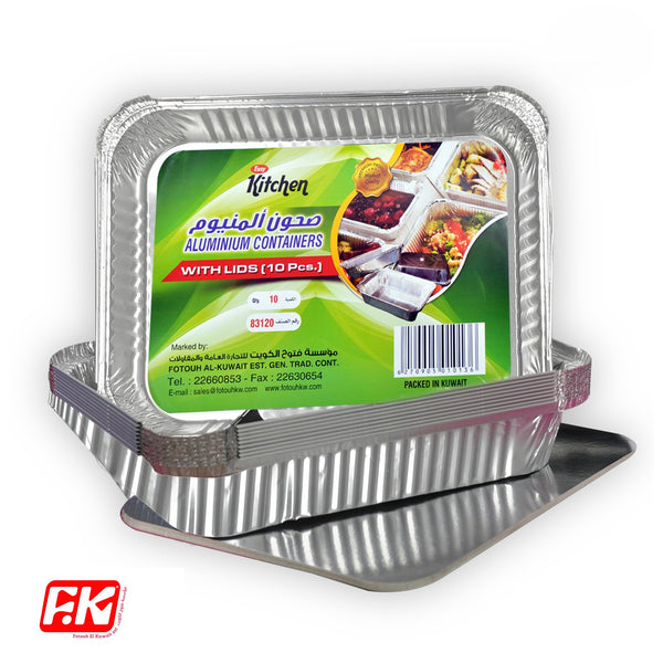 Easy Kitchen Container Plate (Aluminum) 83120 (10 Pcs)