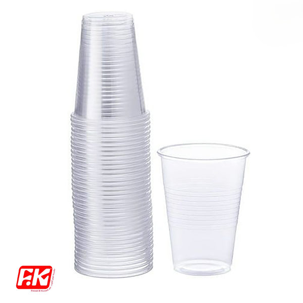 Easy Kitchen Plastic clear cups without lids 10 oz (25 Pcs)