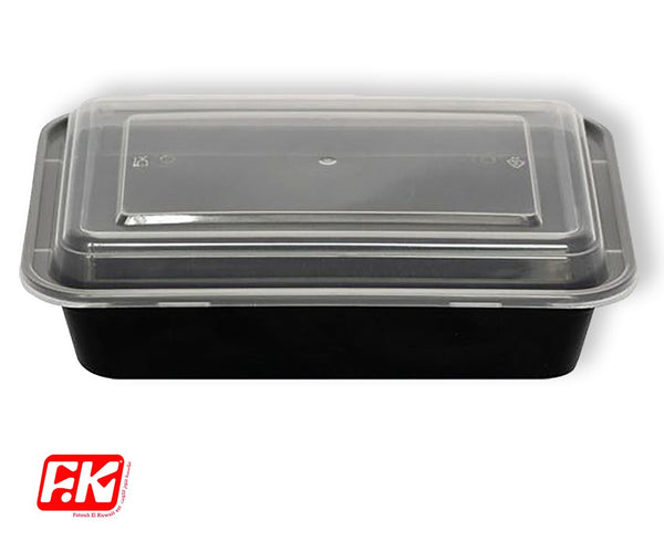 Easy Kitchen Rectangular Microwave Container 38 oz (6 pcs)