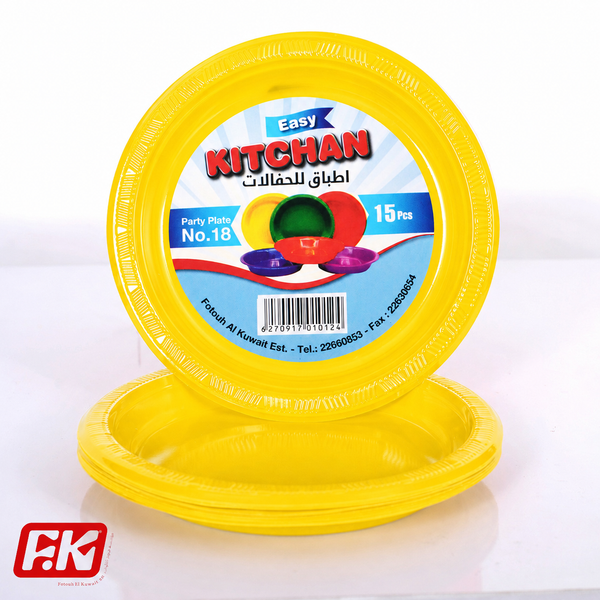 Easy Kitchen Colored plate number No.18 (15 Pcs)