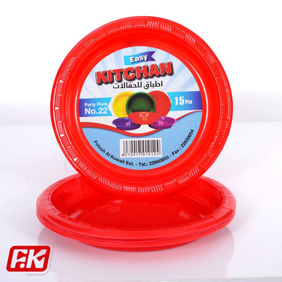 Easy Kitchen Colored plate number No.22 (15 Pcs)