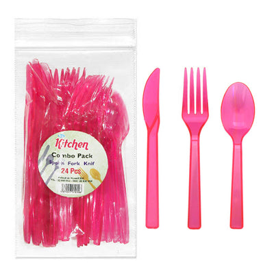 Easy Kitchen Cutlery Set (spoons, forks, knives) 24-piece