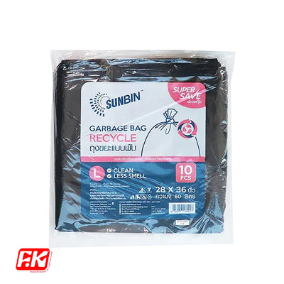 Sunbin Black garbage bags  10 bags (L) by Easy Kitchen