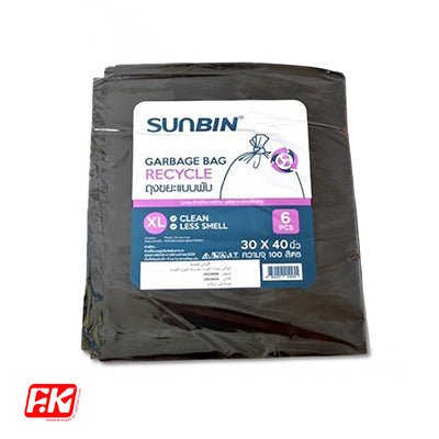 Sunbin Black garbage bags 6 bags (XL) by Easy Kitchen