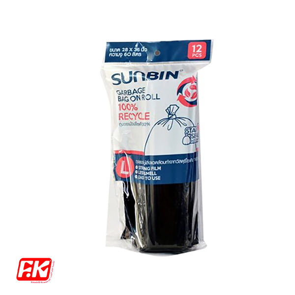Sunbin Roll Garbage Bags (12 Bags) (L) by Easy Kitchen