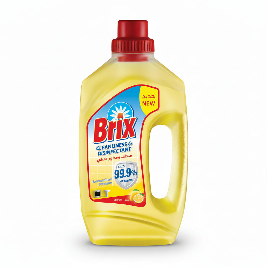 Brix Cleanliness & Disinfectant 730ml (Yellow Lemon) Concentrated Formula