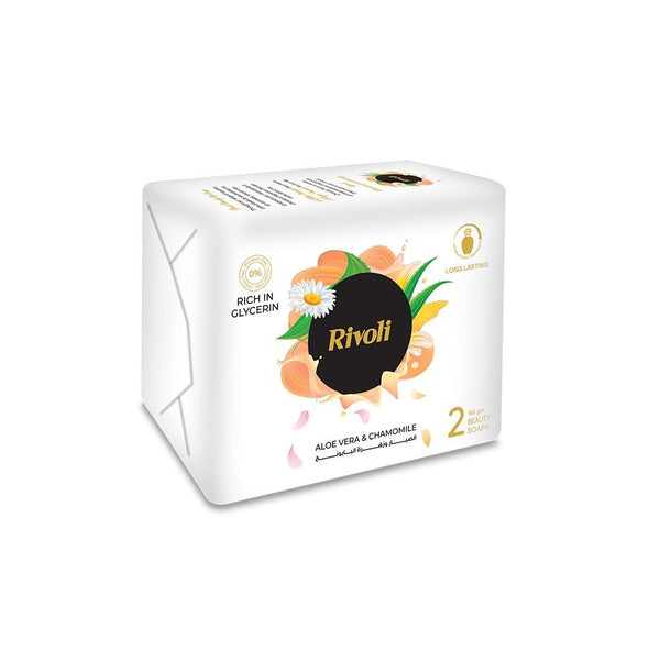 Rivoli Bar Soap White 165 gm  - Bundle 2